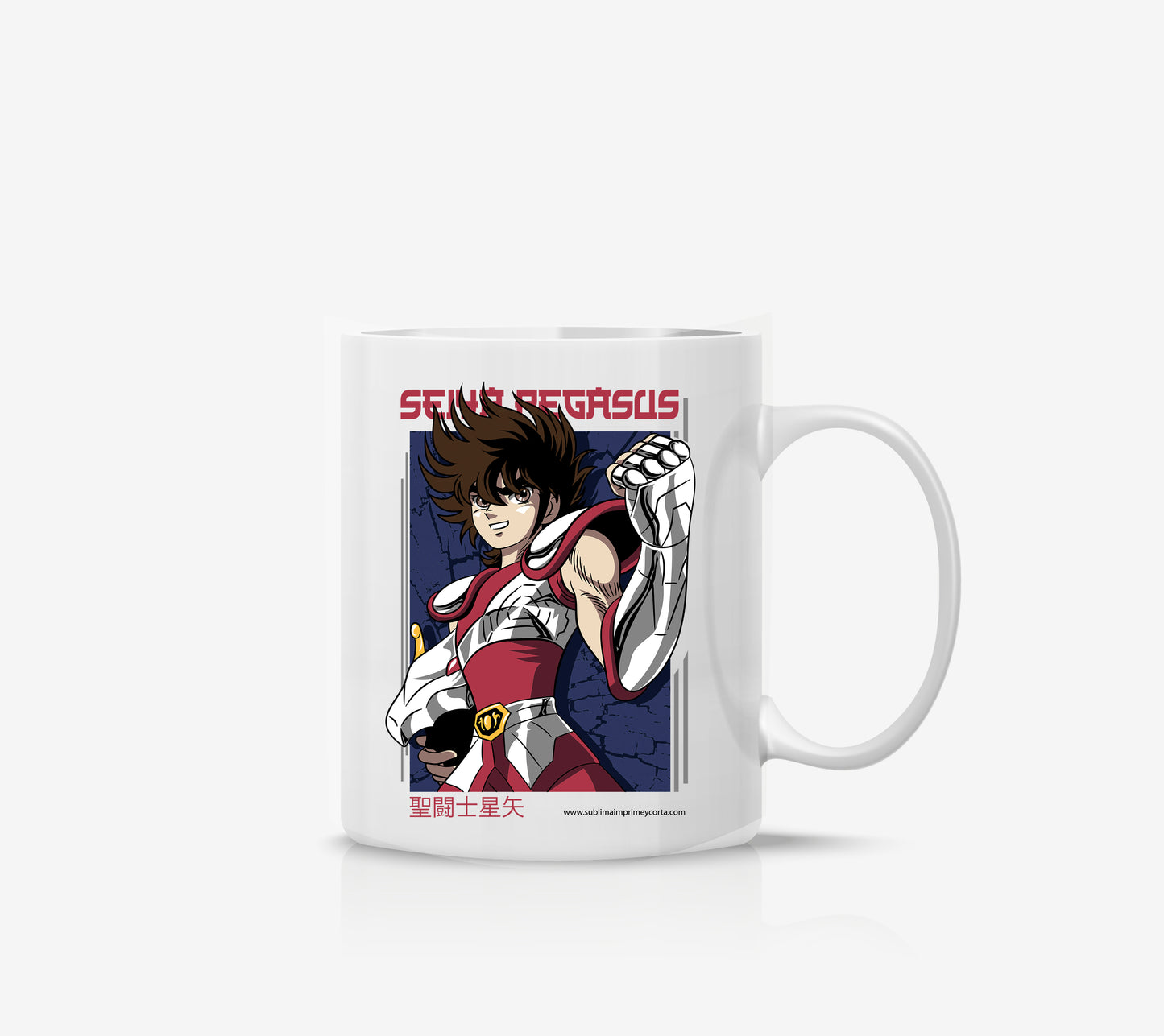 Taza Caballeros del Zodiaco Seiya Pegasus