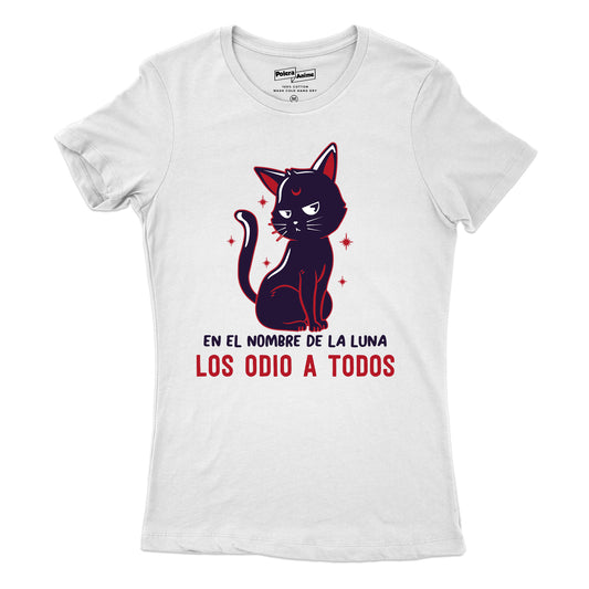 Polera Mujer - Sailor Moon Los Odio a Todos