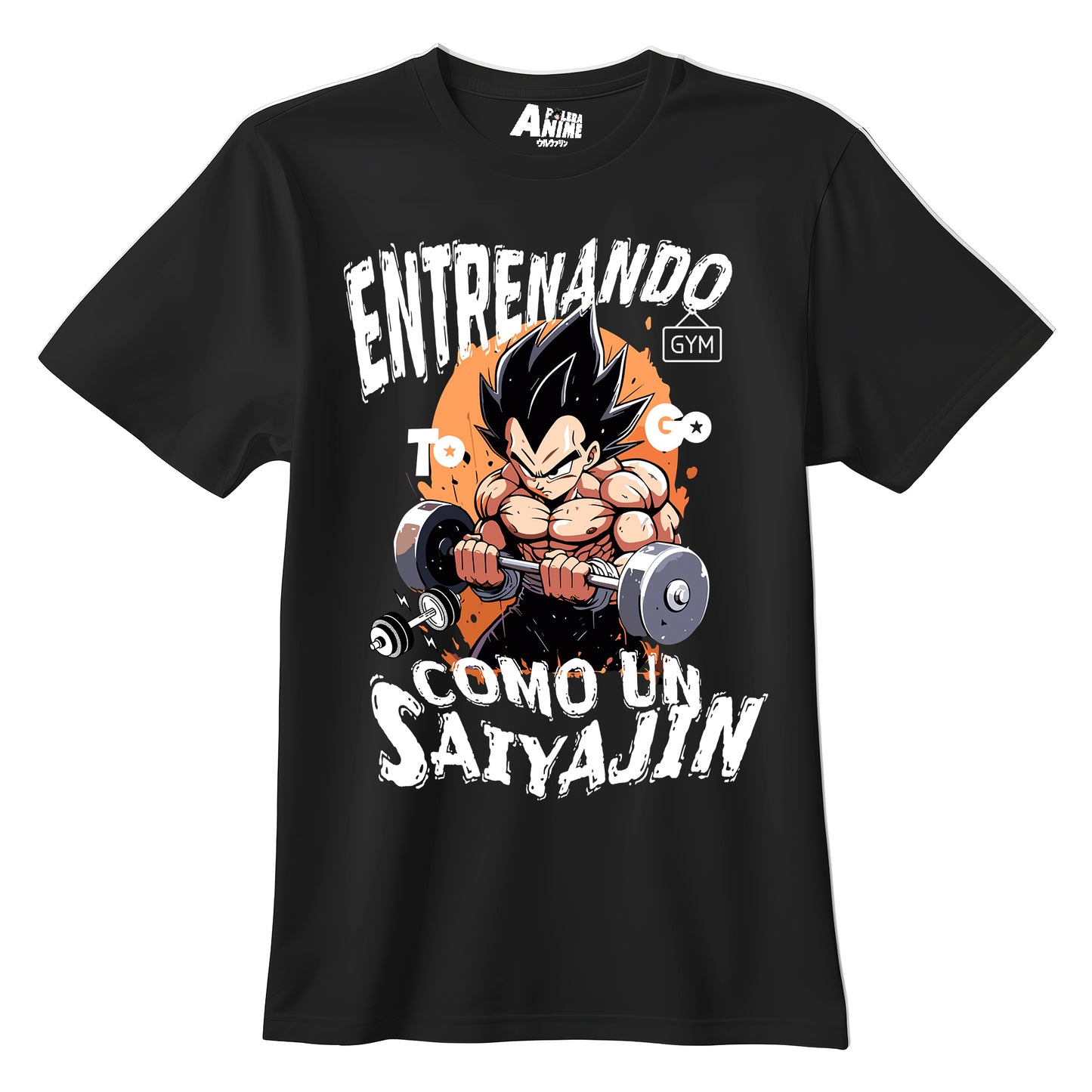 Polera Gym - Entrenando Como Un Saiyajin