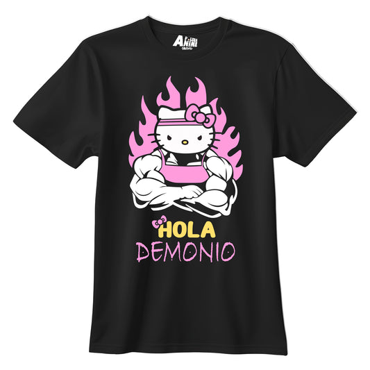Polera Gym - Hola Demonio