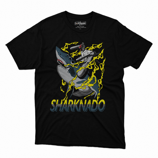 Polera Chainsaw Man - Sharknado
