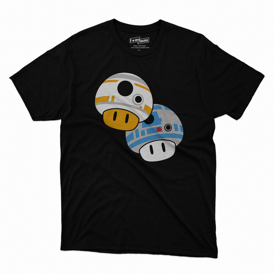 Polera Crosovers - Mario Bros x Star Wars