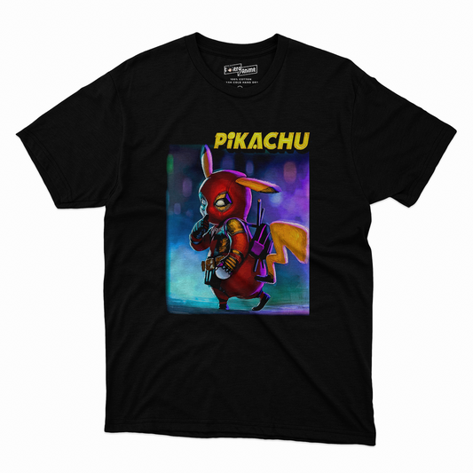 Polera Crosovers - Deadpool Pikachu