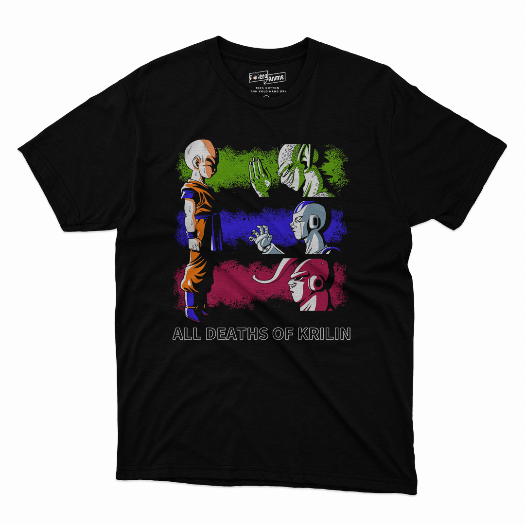 Polera Dragonball - All Deaths Of Krilin