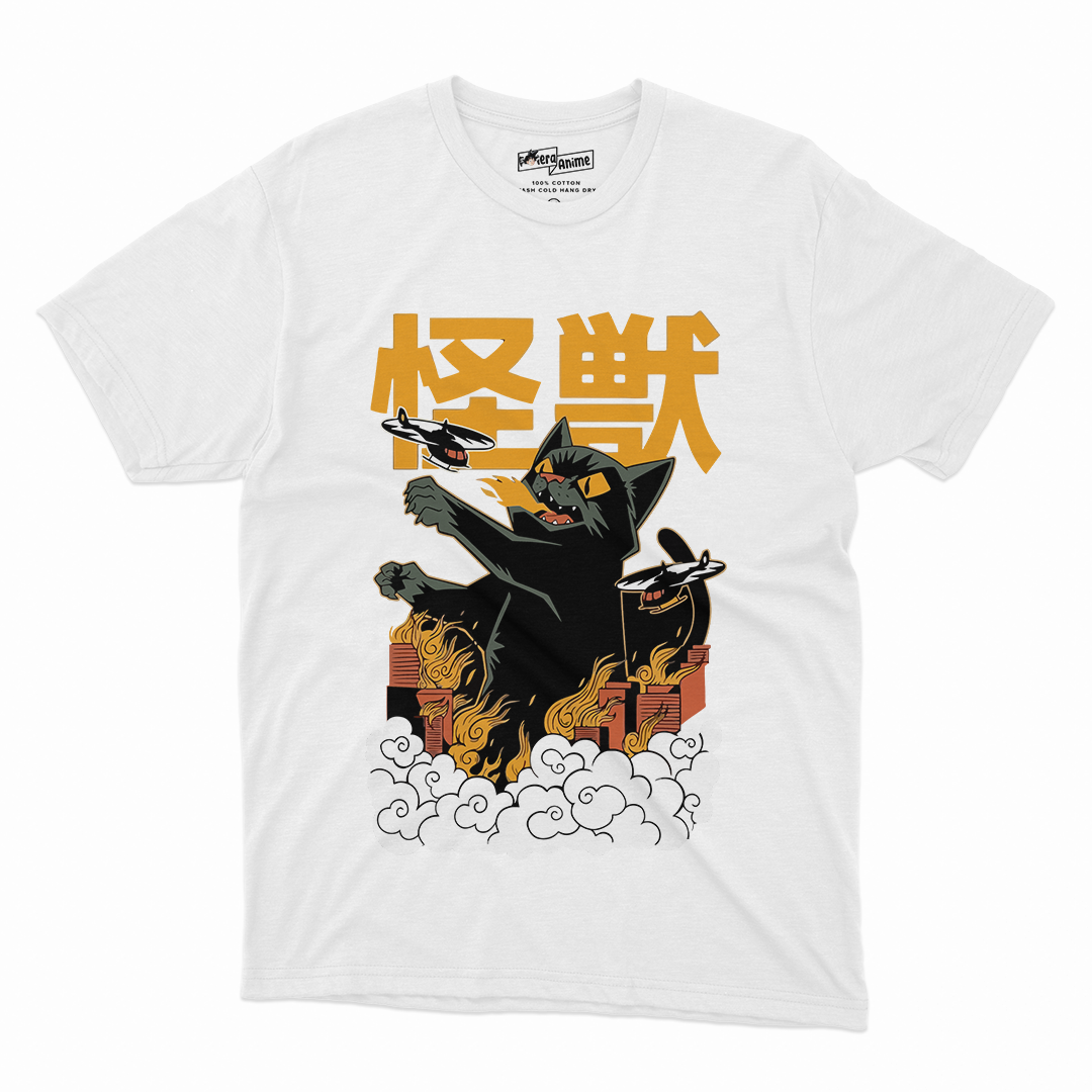 Polera Kawai - Catzilla