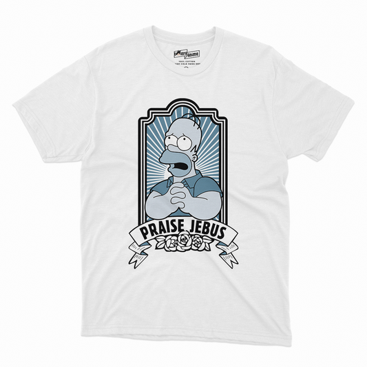 Polera Los Simpson - Homero Praise Jebus