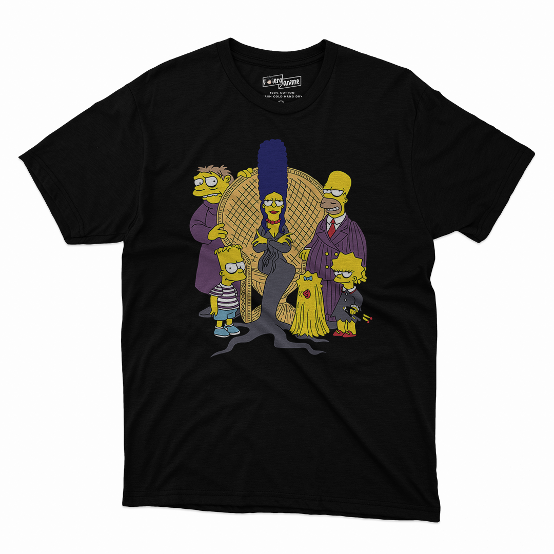 Polera Los Simpson - Los locos Addams