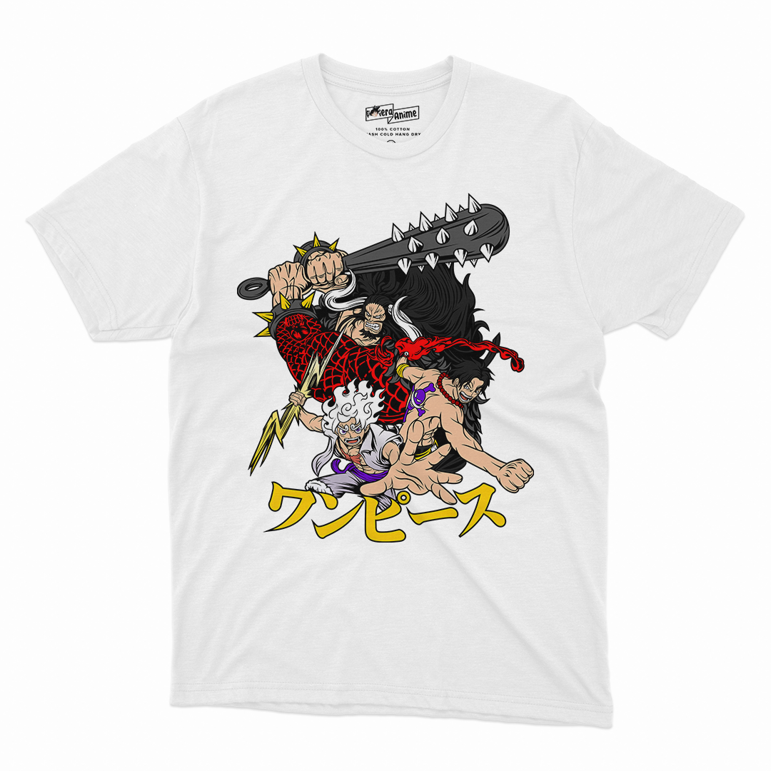 Polera One Piece - Ace x Luffy x Kaido