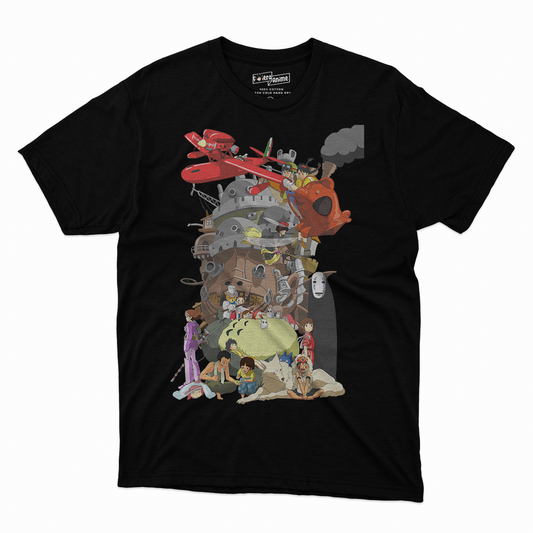 Polera Studio Ghibli- Personajes Ghibli