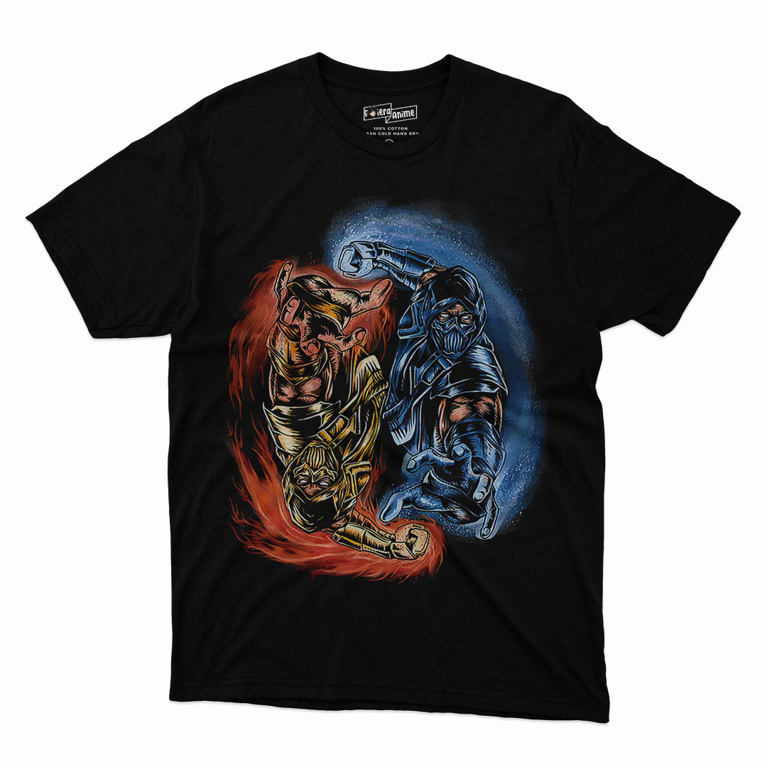 Polera Video Juegos-MK Sub Zero x Scorpion