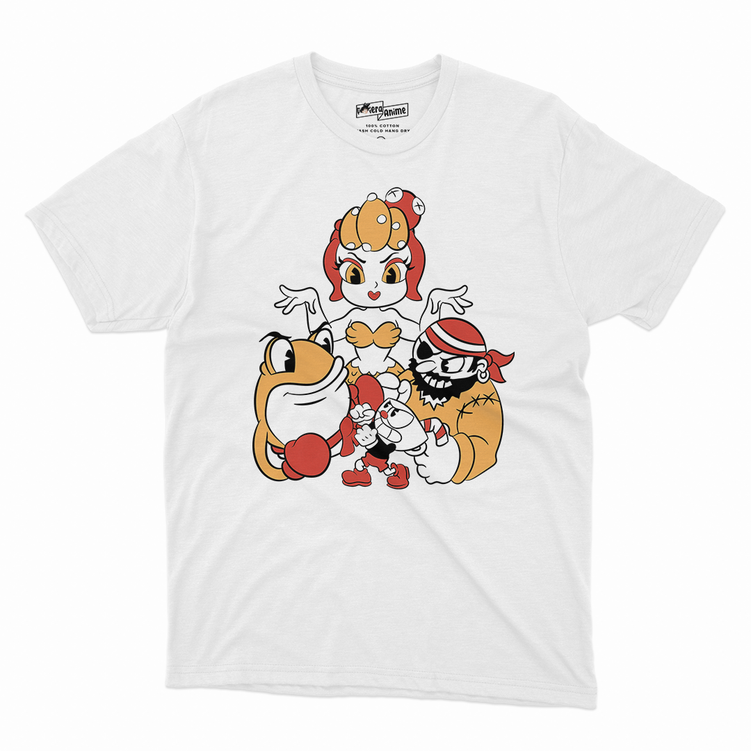 Polera Video Juegos- Cup Head Personajes