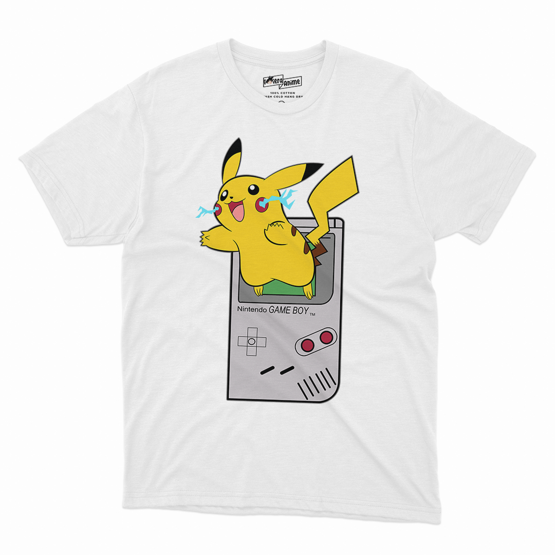 Polera Video Juegos- Pikachu Game Boy