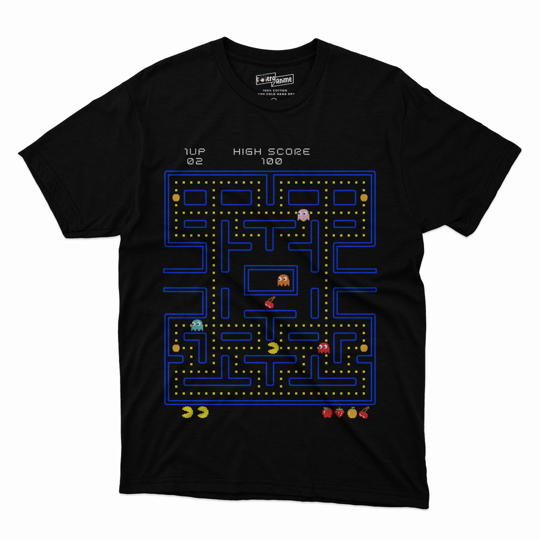 Polera Video Juegos- Pac-Man