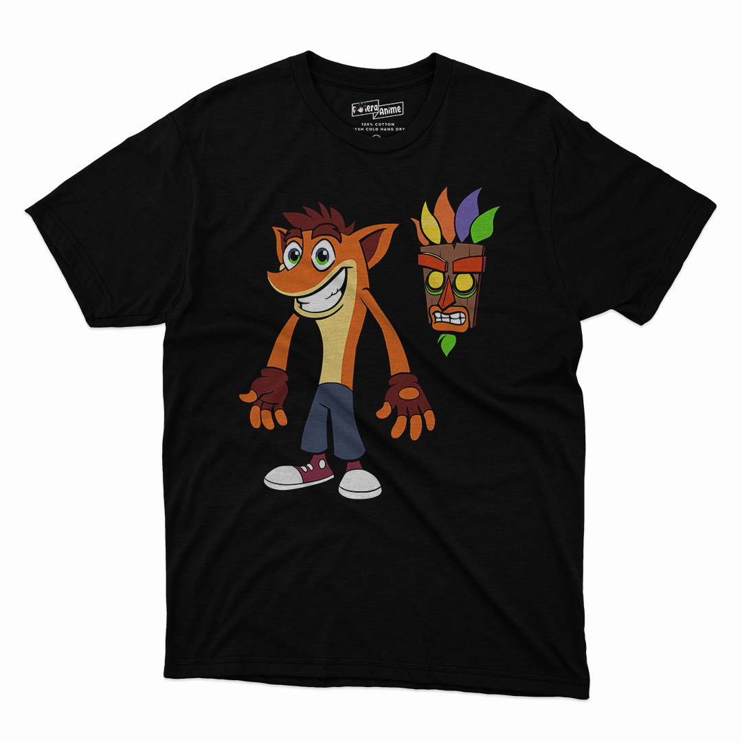 Polera Video Juegos- Crash x Mask