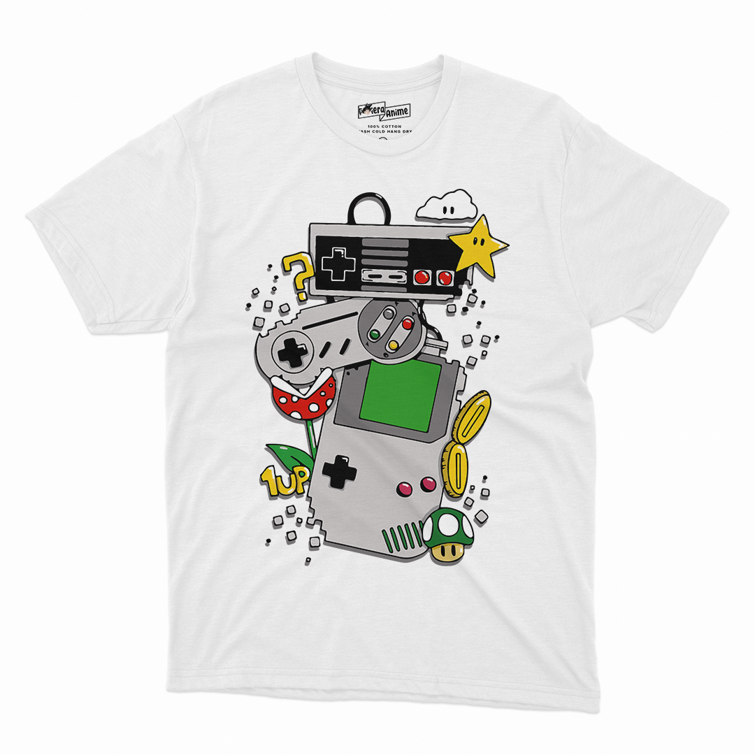 Polera Video Juegos- Consolas Retro