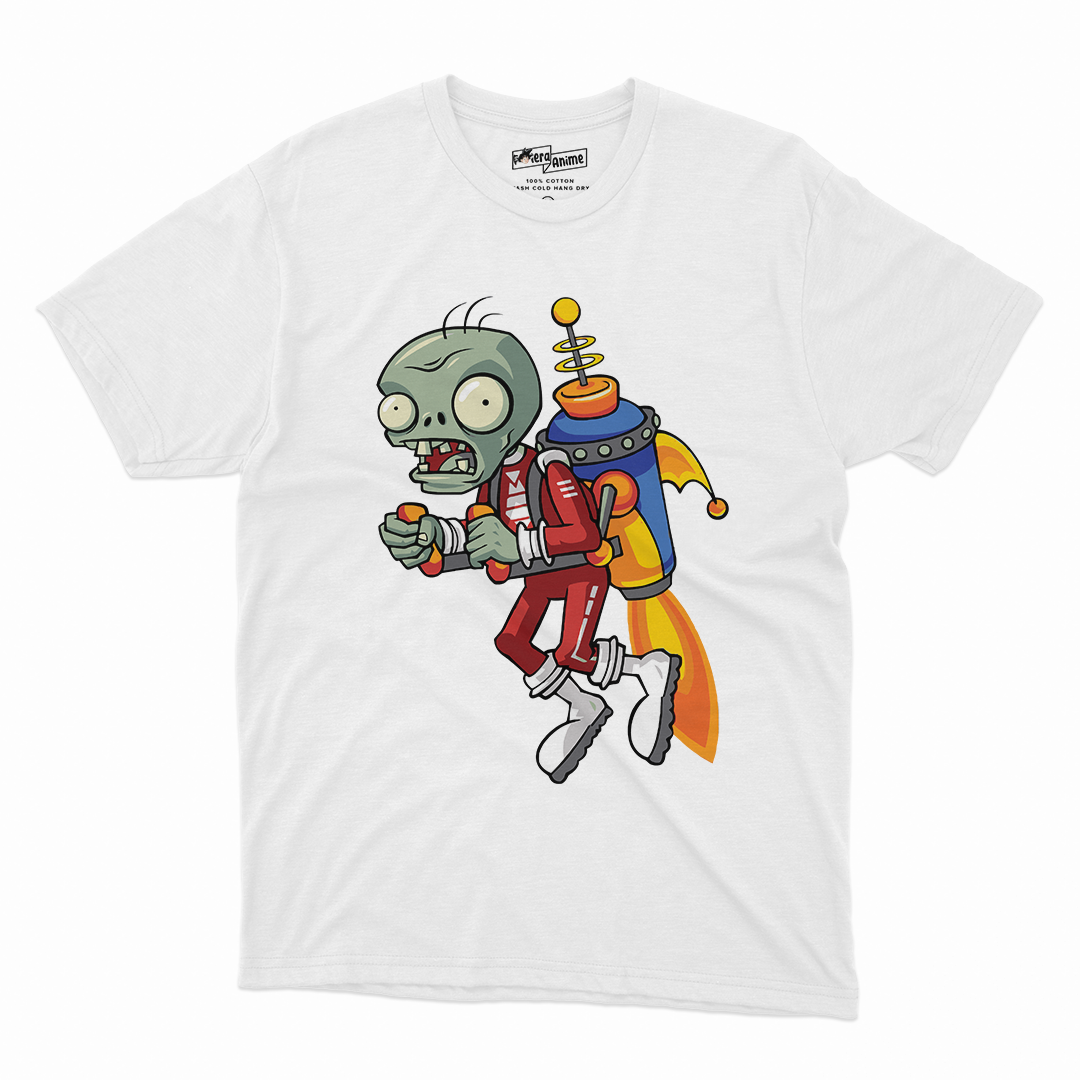 Polera Video Juegos- Zombie Plantas vs Zombie