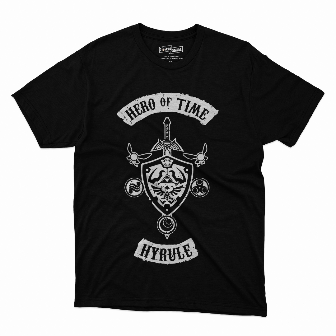 Polera Video Juegos- Zelda Escudo Trifuerza