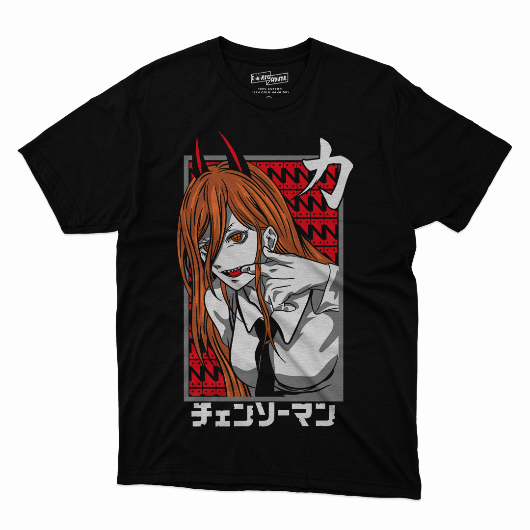 Polera Waifus- Power Chinsaw Man