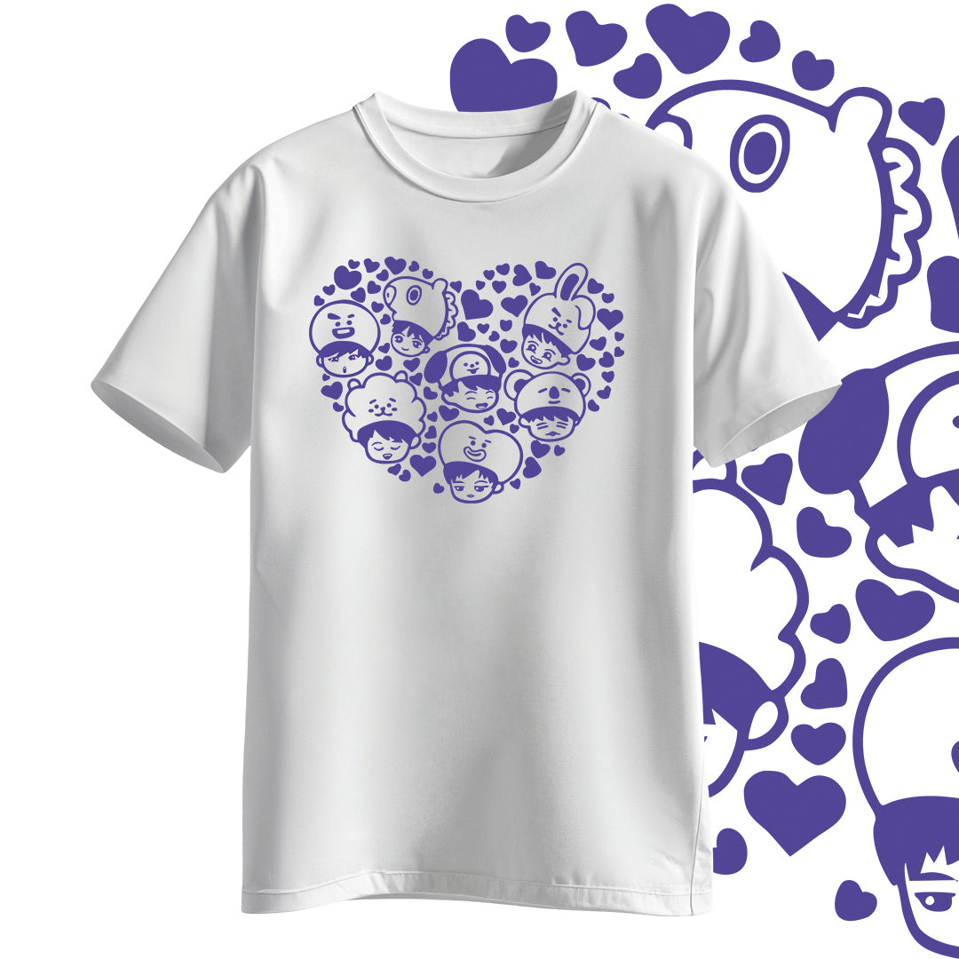 Polera BTS Corazon BT21