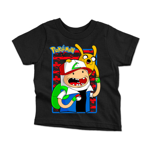 Polera Niños - Pokemon X Hora de Aventuras