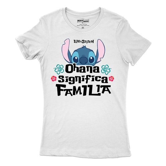 Polera Mujer - ohana Significa Familia