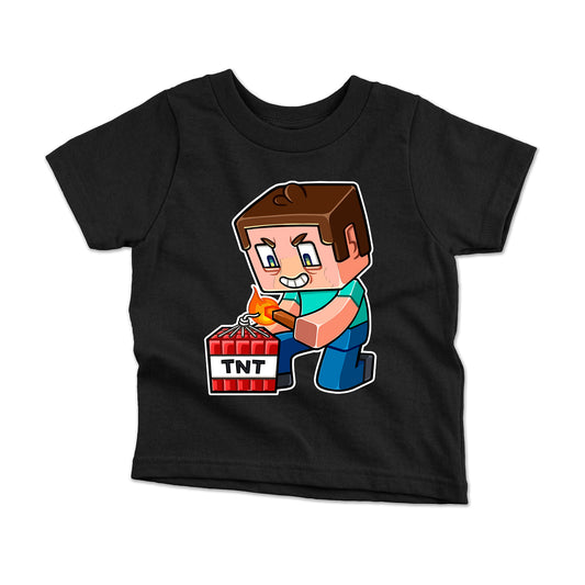 Polera Niños - minecraft