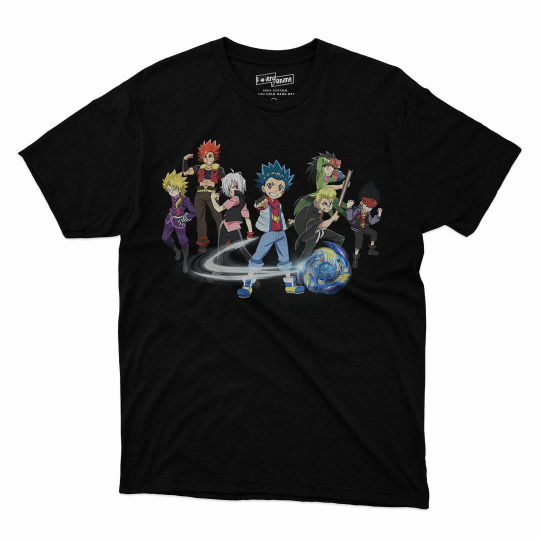 Polera Beyblade Burst  Personajas