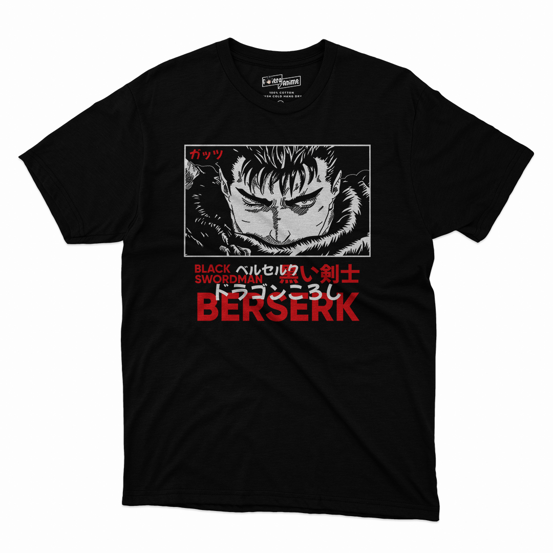 Polera Berserk Black Swordman