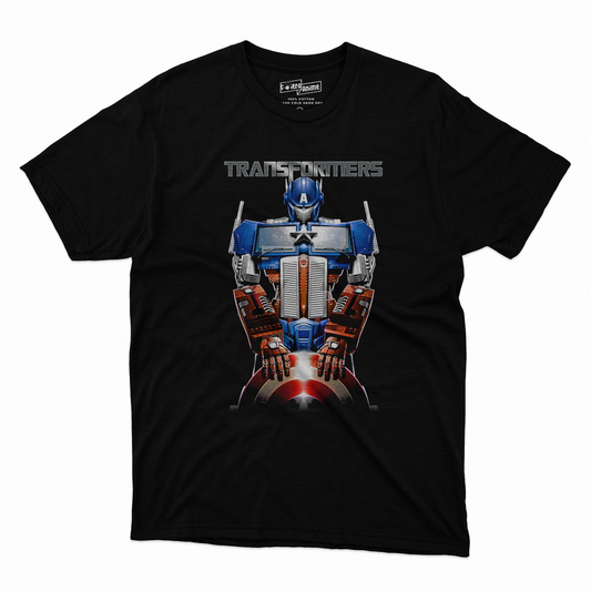 Polera Crosovers - Transformers Capitán América