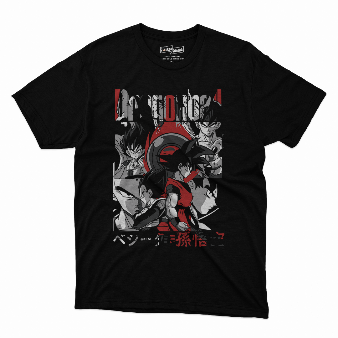 Polera Dragonball - Saiyanos
