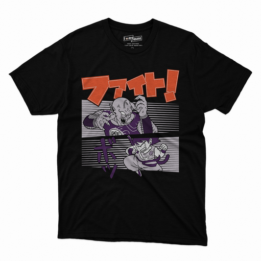 Polera Dragonball -  Piccolo Daimaku vs Goku Niño
