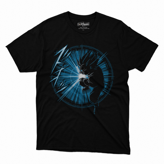 Polera Dragonball - Goku Kamehameha Silueta
