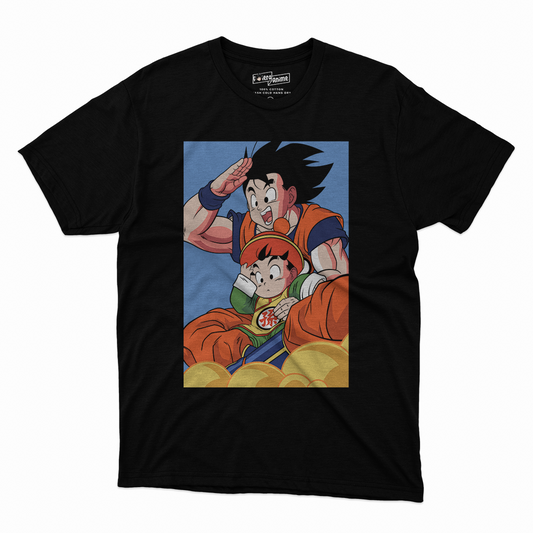 Polera Dragonball - Goku Gohan Nube Voladora