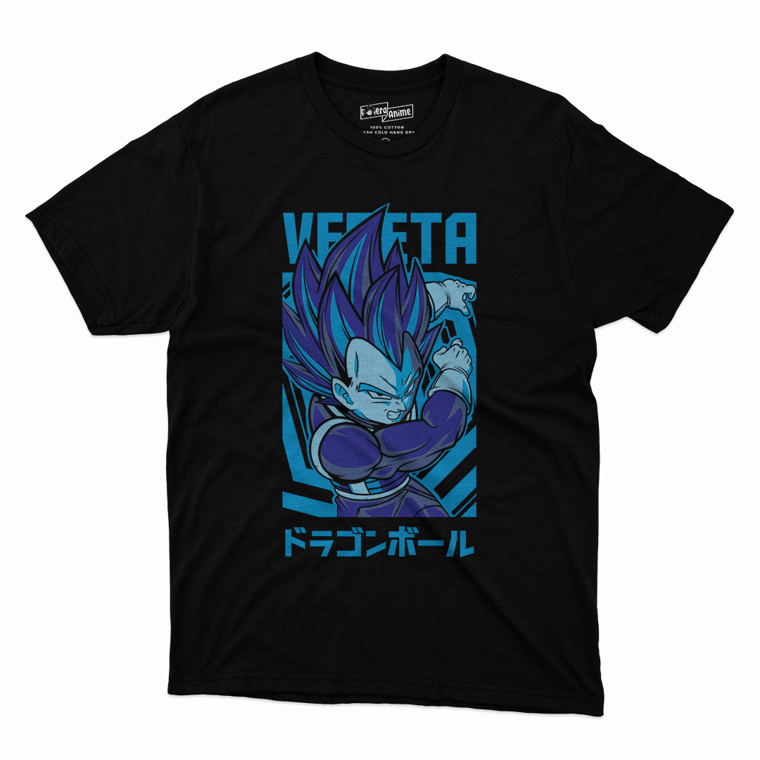 Polera Dragonball - Vegeta Blue