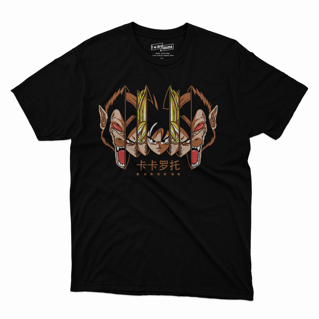 Polera Dragonball - Goku Fases Face