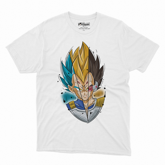 Polera Dragonball - Vegeta Fases Face