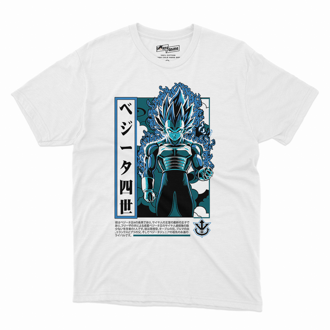 Polera Dragonball - Vegeta Ssj blue