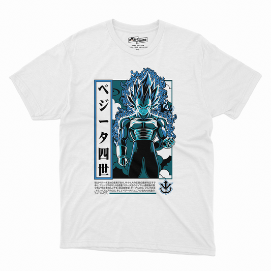 Polera Dragonball - Vegeta Ssj blue