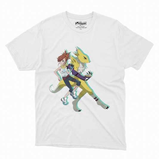Polera Digimon - Rika y Renomon