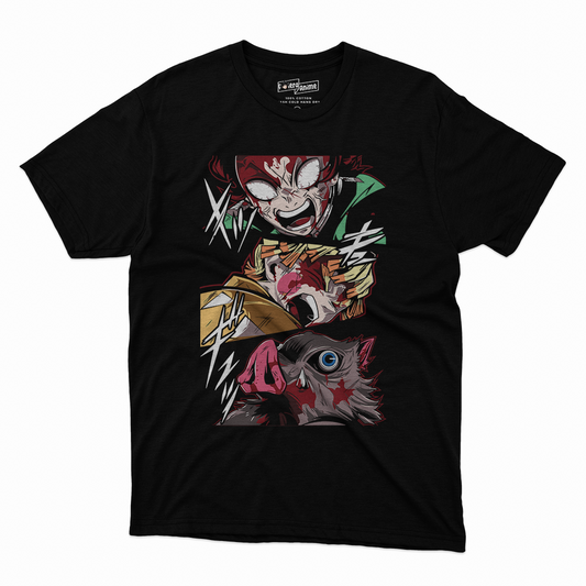 Polera Demon Slayer - Tanjiro x Inosuke x Zenitsu