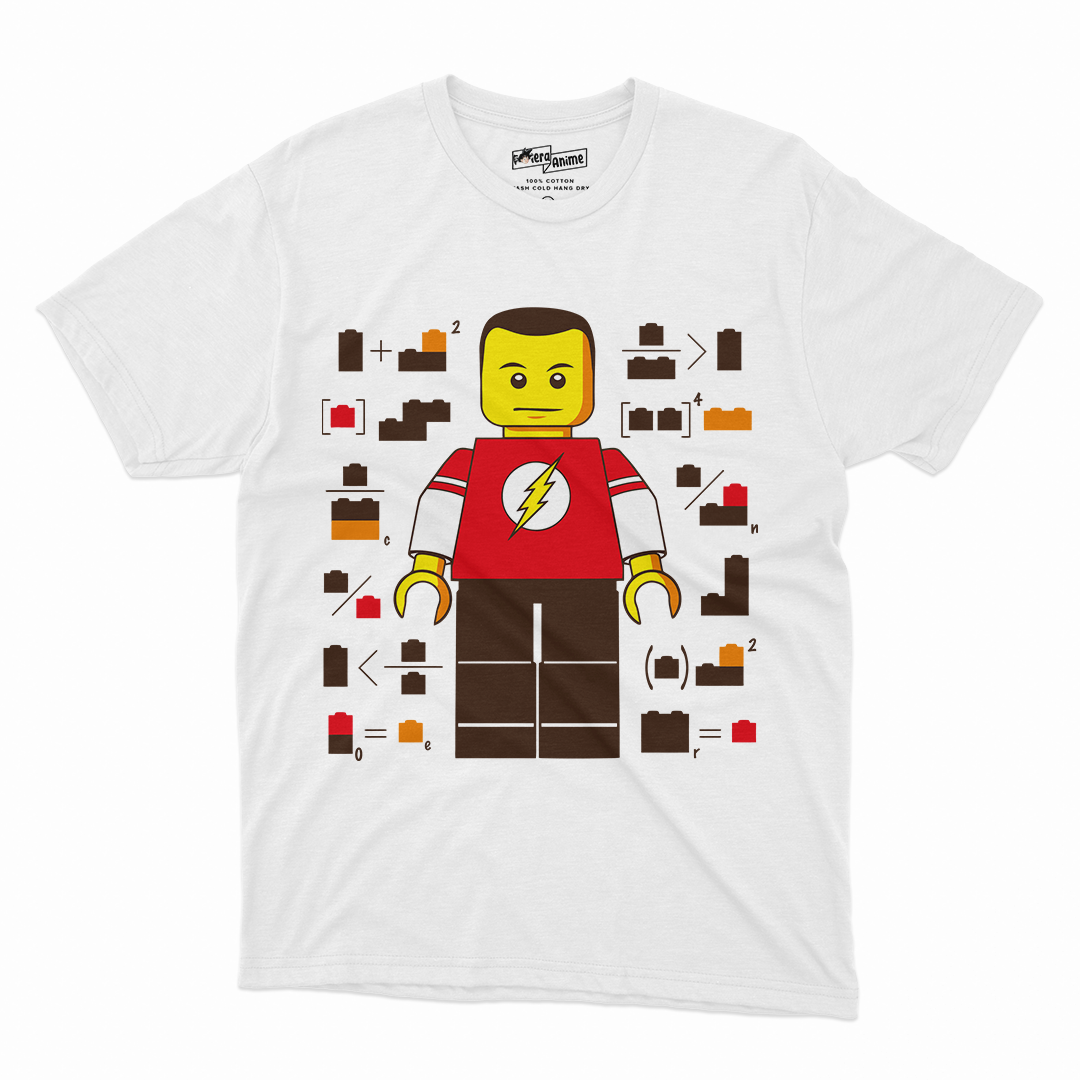 Polera Geek - Sheldon Lego The Big Bang Theory