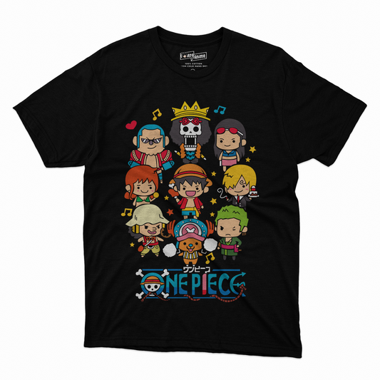 Polera Kawai - Sombreros De Pajas Chibis