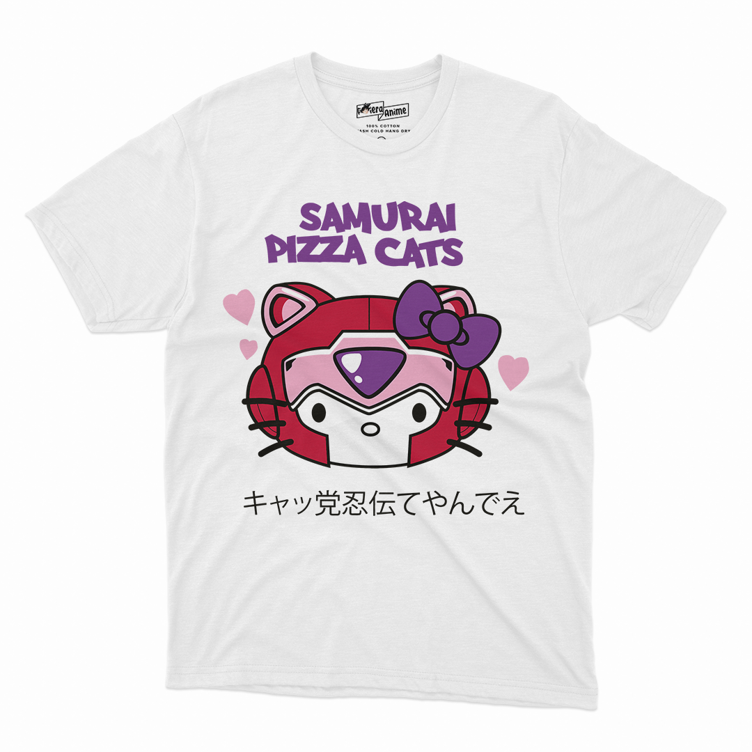 Polera Kawai - Hello Kitty X Samurai Pizza Cat