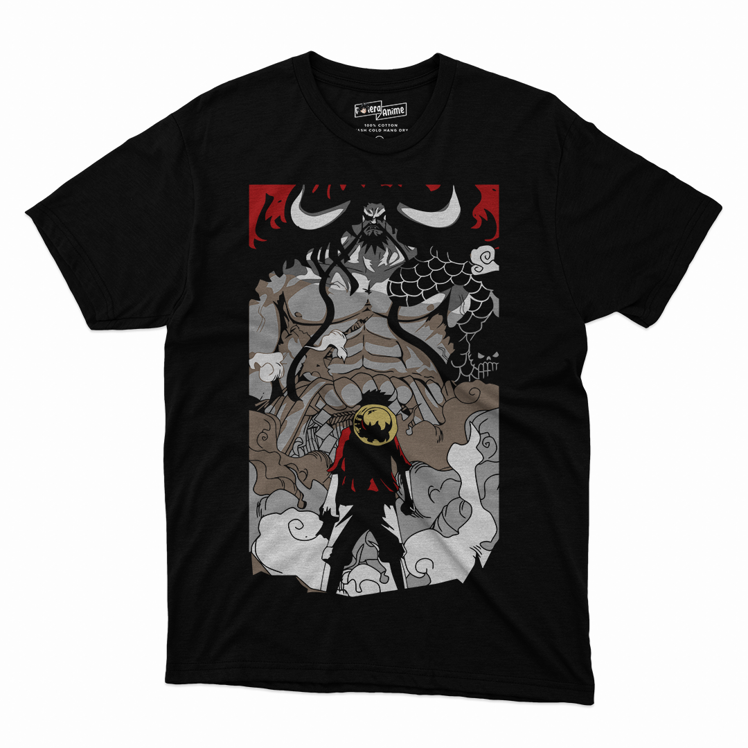 Polera One Piece - Luffy x Kaido
