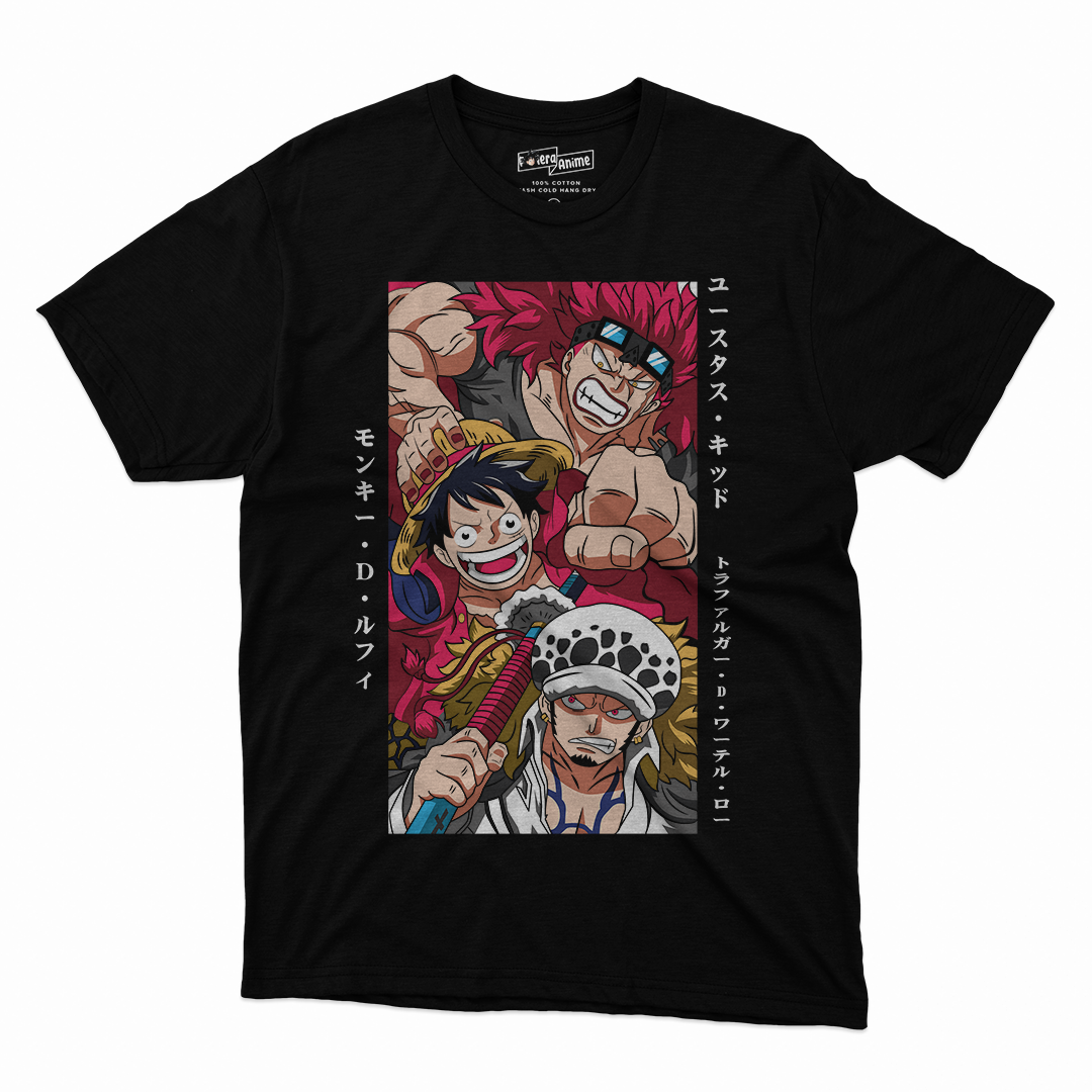 Polera One Piece - Luffy x Trafalgar x Eustass.kid