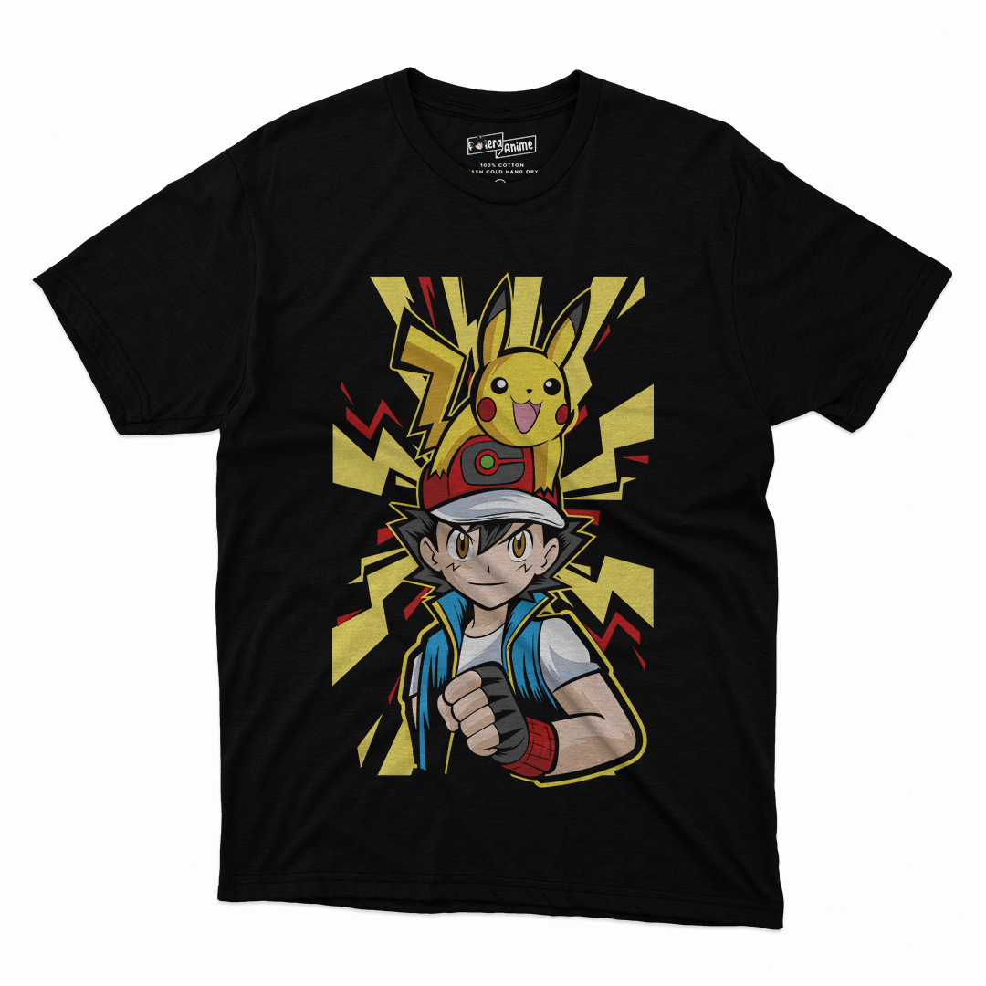 Polera Pokemon - Ash x Pikachu