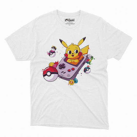 Polera Pokemon - Pikachu Game Boy