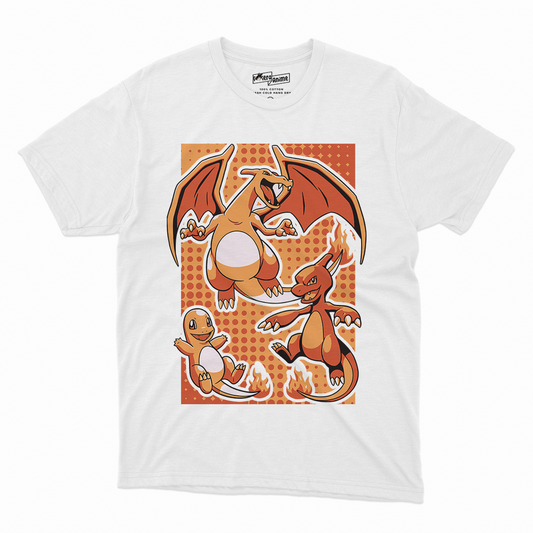 Polera Pokemon - Evolucion Charmander
