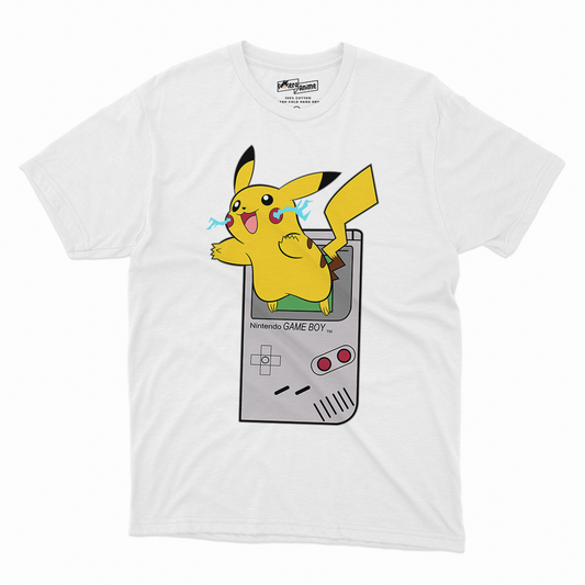 Polera Video  Juegos- Pikachu Game Boy