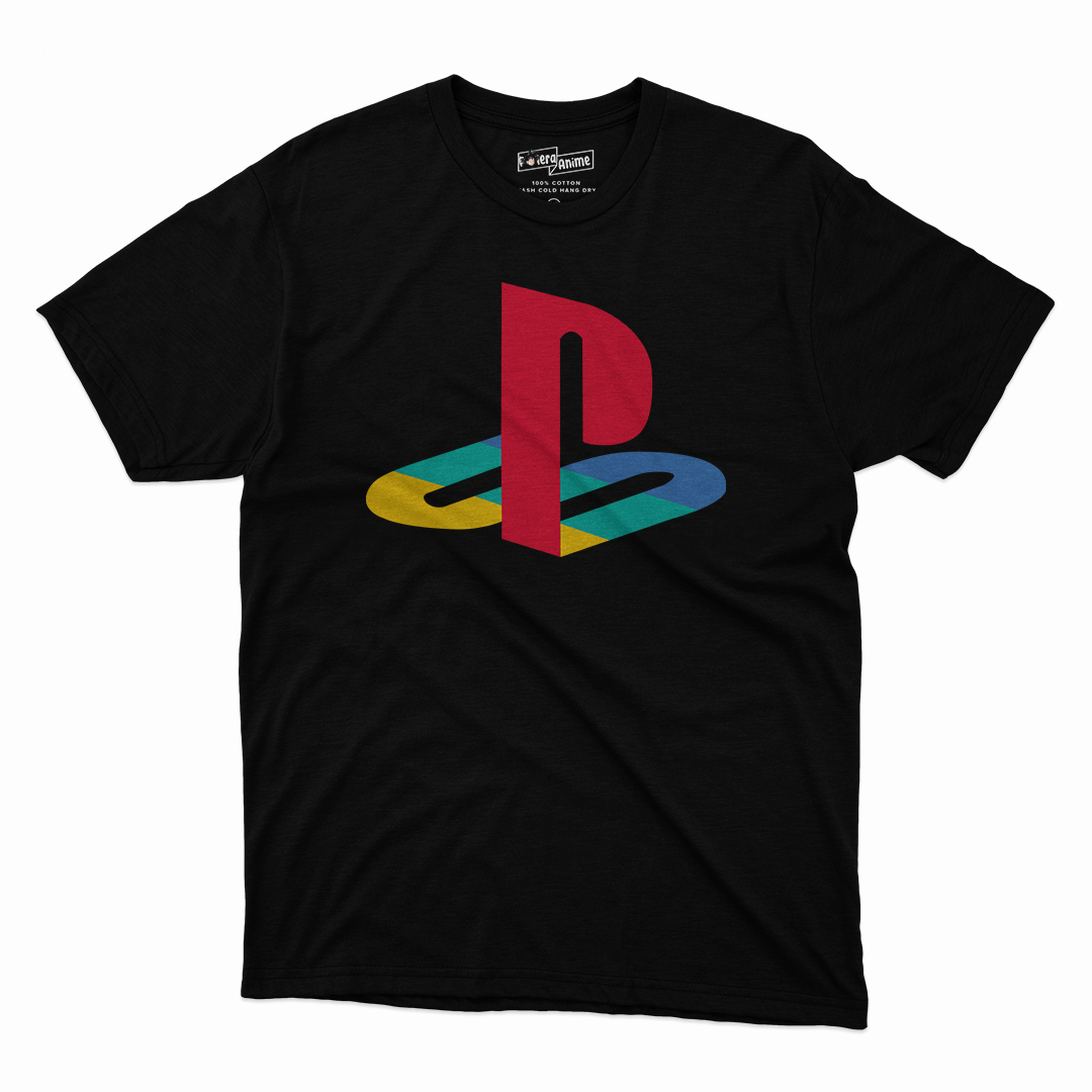 Polera Video  Juegos- Logo Playstation